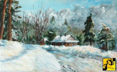 zima w górach